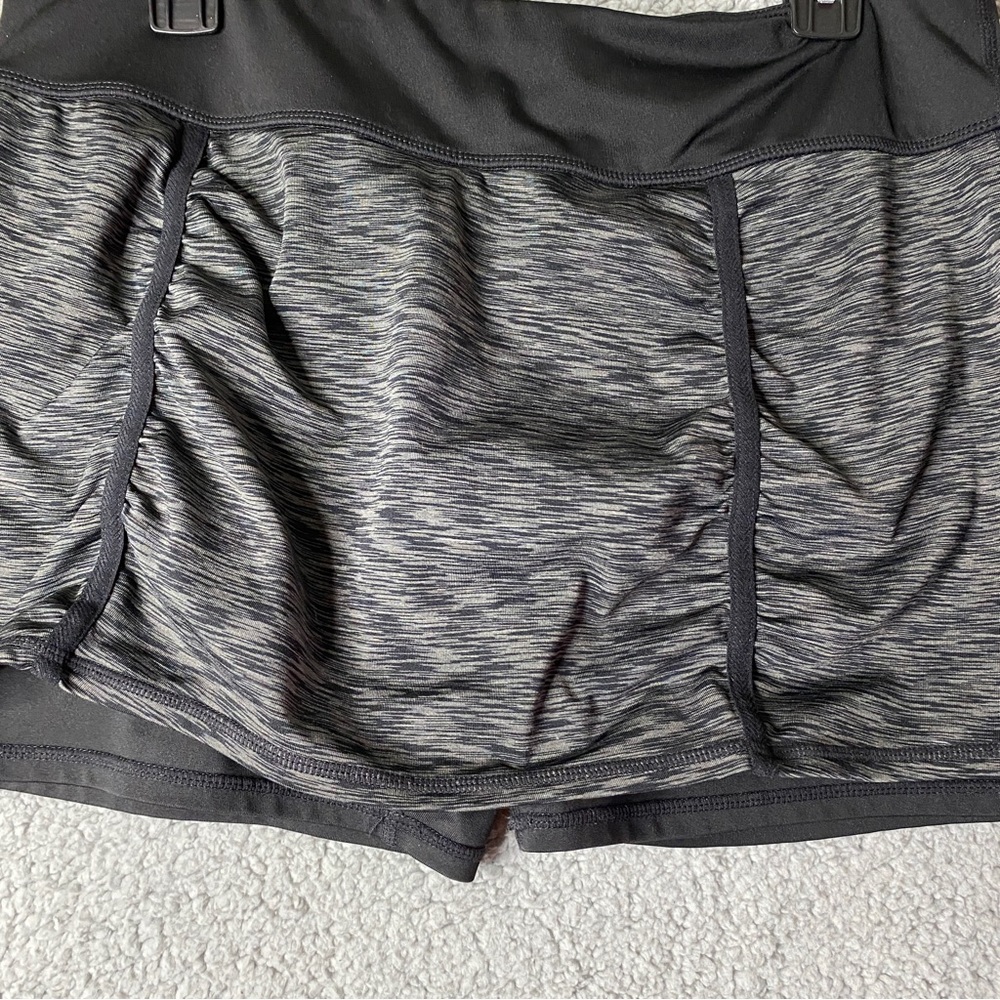 Ideology Womens Skort Tennis Golf Active Workout Run Black  Grey pockets - Picture 4 of 13